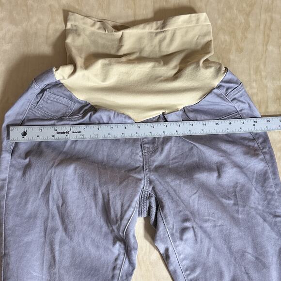 Motherhood Maternity Gray Skinny Jeans Over Belly Panel Size L Large - Picture 4 of 6